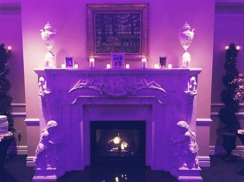 A picture of our cozy fireplace in the East Library on this rainy day #palacesomerset #fireplace ...