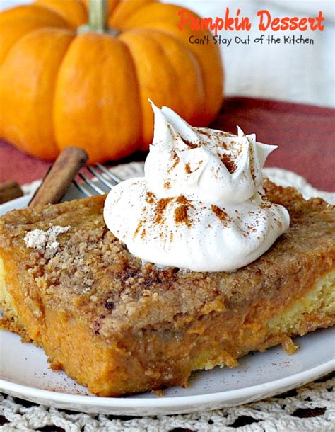 Pumpkin Dessert - Can't Stay Out of the Kitchen