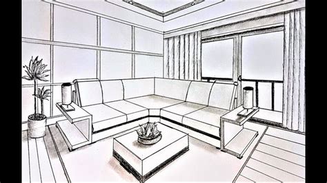 interior design two point perspective nel 2024 | Disegni su concetto di architettura, Architettura