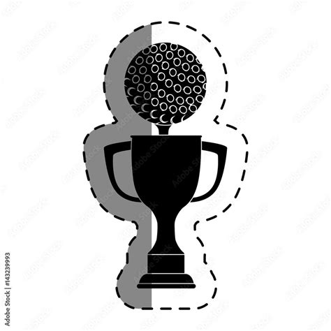 trophy golf isolated icon vector illustration design Stock Vector ...