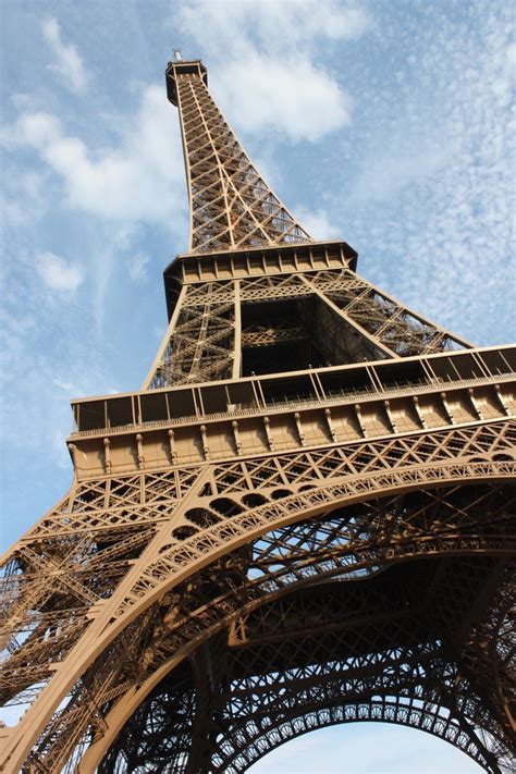 The Eiffel Tower. I shot this photo laying on the ground. I wanted a ...