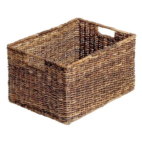 Abaca Rectangle Storage Basket, Large