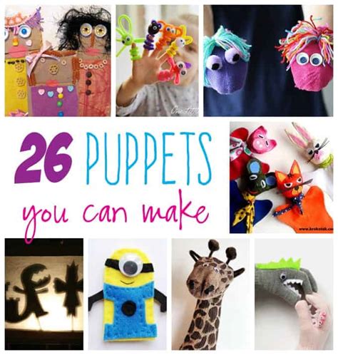 28+ Kid's Puppets You Can Make - Crafts by Amanda