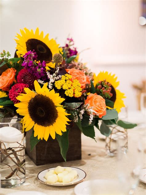 Sunflower Wedding Inspo at The Vineyards at Aquebogue - Long Island Wedding & Event Florist ...