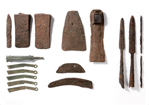 Examples of early iron implements in Korea