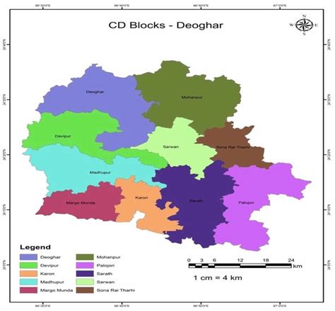 | Map showing the study area Deoghar district. | Download Scientific ...