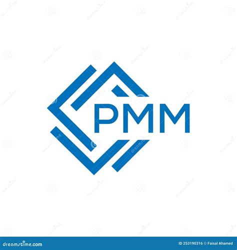 PMM Letter Logo Design on White Background. PMM Creative Circle Letter ...