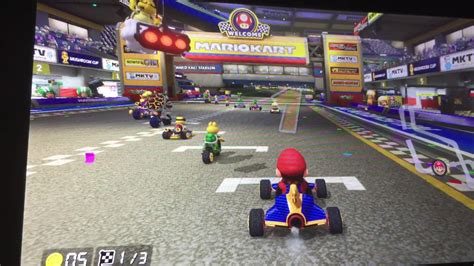 Mario kart 8 Deluxe gameplay modo portatil - YouTube