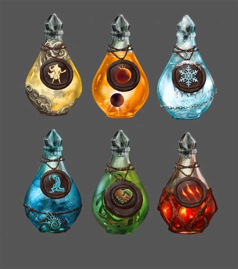 Potions by Dimikka | Símbolos antiguos, Elementos simbolos, Magia dibujo