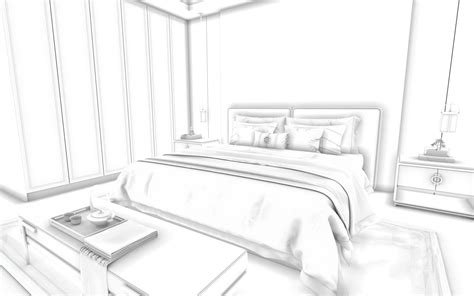Cozy Bedroom Interior Scene 007 - 3D Model by Maker20