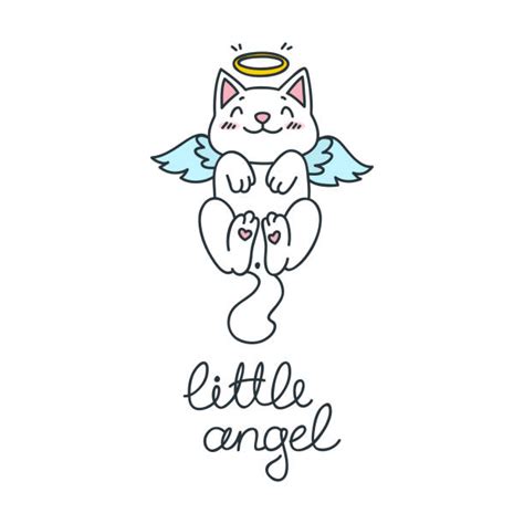 Cat With Angel Wings Illustrations, Royalty-Free Vector Graphics & Clip Art - iStock