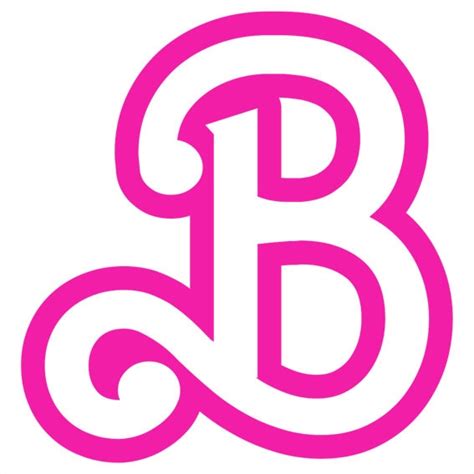 Barbie B Logo in Barbie Pink SVG Instant Digital Download - Etsy Hong Kong