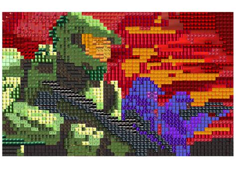 MasterChief pixel art by NightSoD on DeviantArt