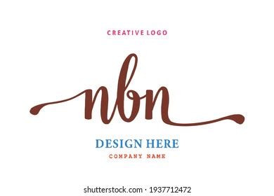 Nbn Lettering Logo Simple Easy Understand Stock Vector (Royalty Free) 1937712472