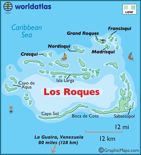 Los Roques Large Color Map