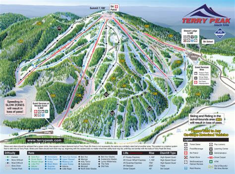 Terry Peak Ski Area Trail Map | OnTheSnow