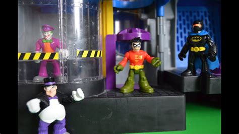 Imaginext Batman Joker Escapes From Bat cave Jail Penguin Imaginext Dc ...