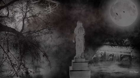 Spooky Graveyard Wallpaper - WallpaperSafari