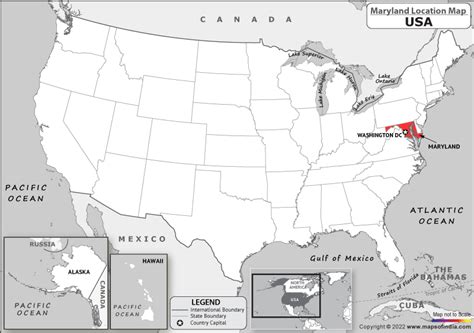 Where is Maryland Located in USA? | Maryland Location Map in the United States (US)