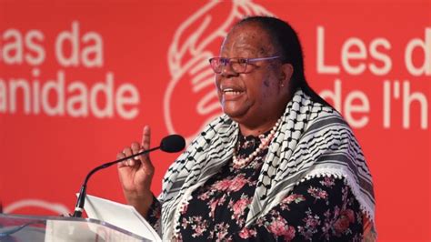 South African Foreign Minister Naledi Pandor reveals threats to family in wake of ICJ case ...