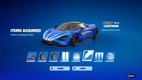 How To Get Mclaren 765LT Bundle NOW FREE In Fortnite! (Unlocked Mclaren 765LT Customizable Car ...