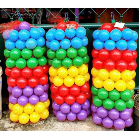 Jual Mainan Anak Bola Warna Warni Isi 100 - Mandi Bola Isi 100 - Bola ...