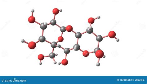 Starch Molecular Structure Isolated On White Royalty-Free Illustration | CartoonDealer.com ...