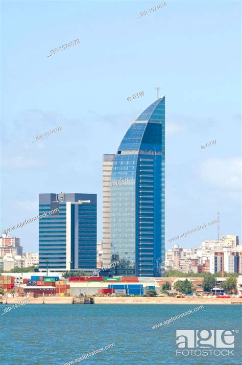 Montevideo Skyline, Uruguay, South America, Stock Photo, Picture And ...