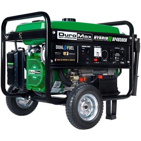 DuroMax XP4850EH 4850 watt Dual Fuel Hybrid generator with Electric ...