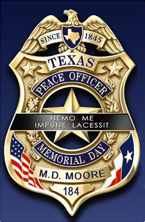 Texas Peace Officer Memorial Badge