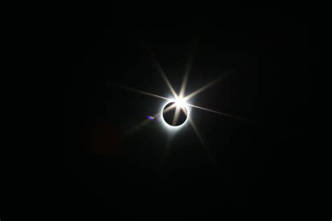 Diamond ring effect during the solar eclipse on August 21, 2017 ...