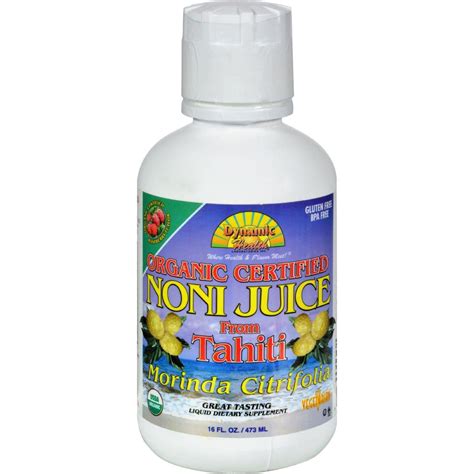 Dynamic Health Organic Certified Noni Juice Raspberry - 16 Fl Oz | Noni ...