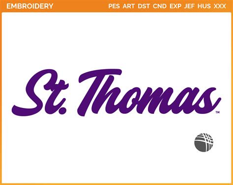 St. Thomas Tommies - Wordmark Logo (2021) - College Sports Embroidery Logo in 4 sizes & 8 ...