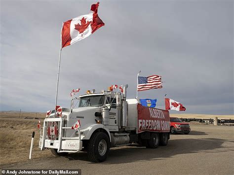 Truckers in Canadian Border Blockade Protest Vow to Stay Until 'Lying ...