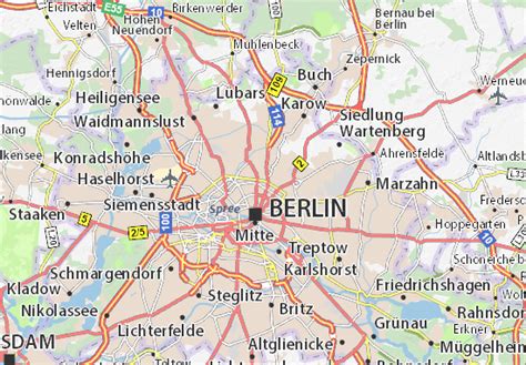 Map of Berlin Prenzlauer Berg - Michelin Berlin Prenzlauer Berg map - ViaMichelin