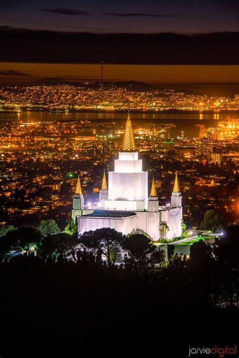 Oakland Temple Night Verticle (from the Hill) | Oakland temple, Mormon ...