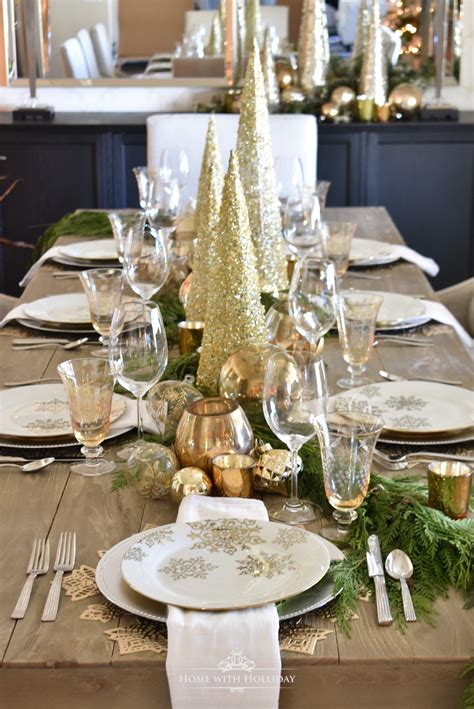 Ideas for Decorating with Christmas Cone Trees | Christmas table ...