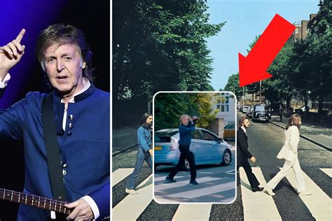 Video Clip Shows Car Nearly Hit McCartney Recreating 'Abbey Road'