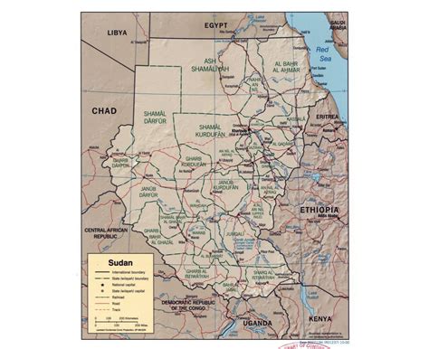 Maps of Sudan | Collection of maps of Sudan | Africa | Mapsland | Maps of the World