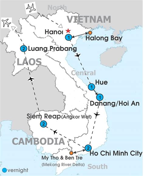 Vietnam Cambodia Laos Itinerary 10 Days - itineraryy