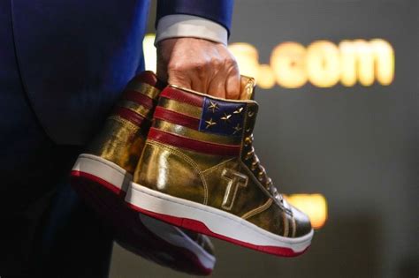 Photos: Trump unveils $399 ‘Never Surrender’ sneakers day after $355M ...