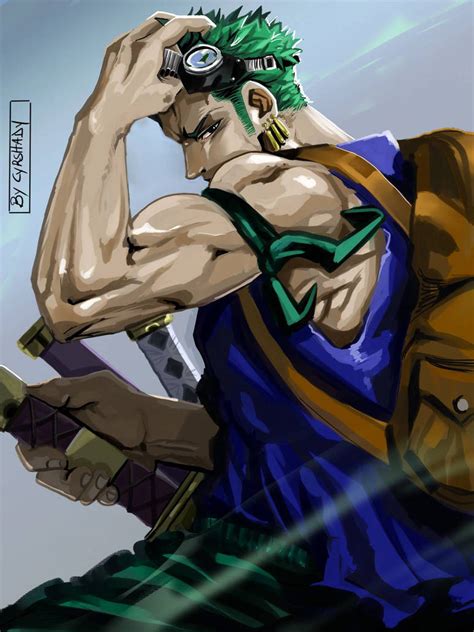 Zoro skypiea by cyrshady on DeviantArt