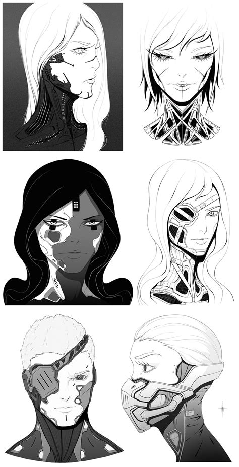 Faces 003 | Cyberpunk character, Cyberpunk art, Concept art characters