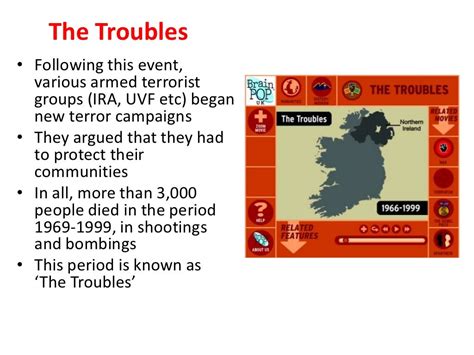 'The troubles' in northern ireland