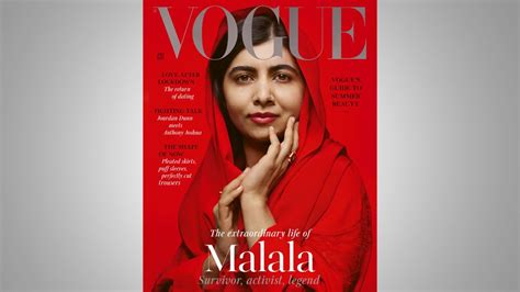 Malala Yousafzai Vogue Magazine / Malala Yousafzai Stuns In Bright Red ...