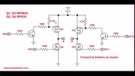 MOSFET H-Bridge for Arduino 2 - YouTube