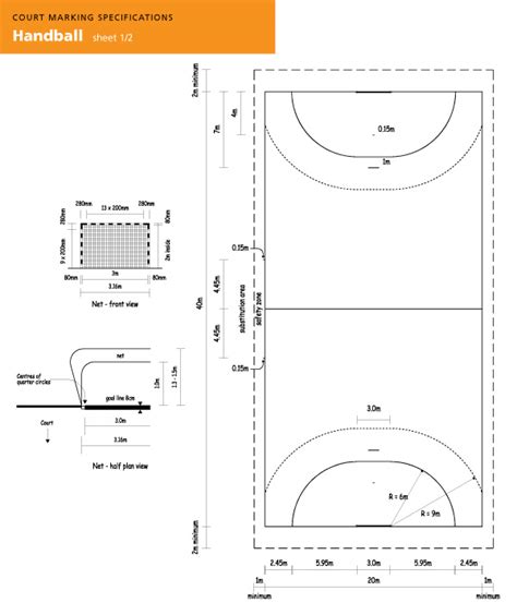 Handball Court Painting | Handball line painting | Handball Lines