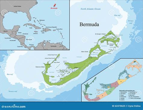 The Bermudas Or Somers Isles Stock Vector - Image: 62470625