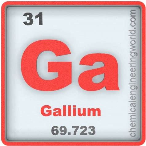 Gallium Element Properties and Information - Chemical Engineering World