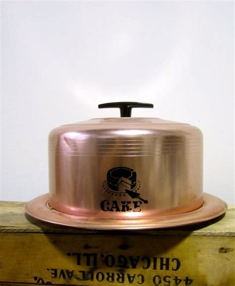 Cake Tin by ShopPilgrim on esty $25 Vintage Cake, Cake Tins, Esty, Copper Color, Butter Dish ...